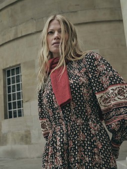 FatFace Isabella Floral Maxi Dress, £89, Halle V Neck Jumper, £59
