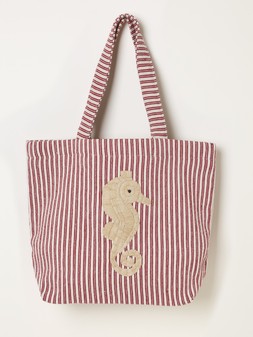 FatFace, Stripe Seahorse Tote Bag, £19.50