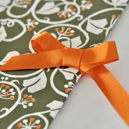A4 Portfolio Ivy Swamp Green and Orange