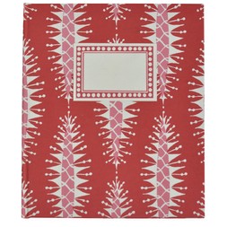 Large Hardback Notebook Pinecone Red and Pink