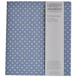Tall Softback Sketchbook Little Stars Faded Denim