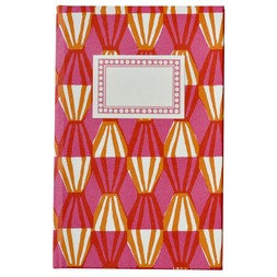 Hardback Notebook Threadwork Bright Pink and Orange