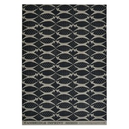 Patterned Paper Cats Navy