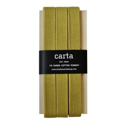 Loose-weave Italian Cotton Ribbon Chartreuse