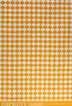 Patterned Paper Clamshell Transparent Orange