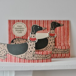 Giant Mantelpiece Menagerie Card: The Dog