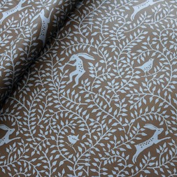 Patterned Paper Dancing Hare Bronze