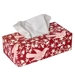 An Oblong Tissue Box Cover in Songbird Bramble