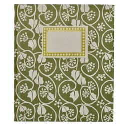 Large Hardback Notebook Small Ivy Stripe Sage Green