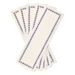 Five Long Self Adhesive Labels with Twilight Border