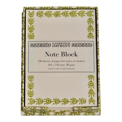 Note Holder in Animalcules Bawden Green