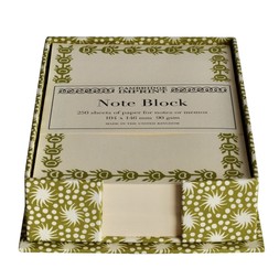 Note Holder in Animalcules Bawden Green