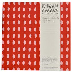 Square Lined Notebook in Bean Summer Pudding