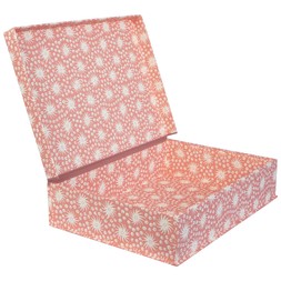 A4 Box File Milky Way Old Red and Pink