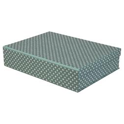 A4 Box File Little Stars Petrol Blue