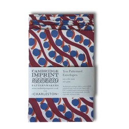 Packet of Ten Patterned Envelopes in Charleston Scumble