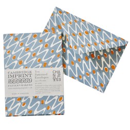 Packet of Ten Patterned Envelopes in Charleston Ripple