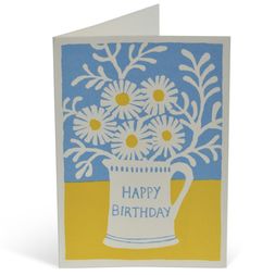 Daisies In A Mug Card