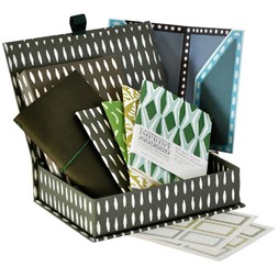 Pocket Folio Gift Box in Olive Green