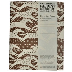 Lined Exercise Book Horses Chocolate