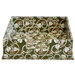 A4 Letter Tray Ivy Swamp Green and Orange