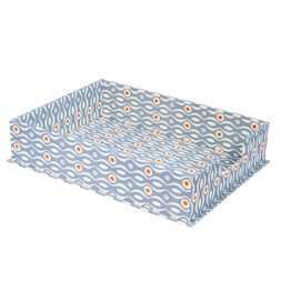 A4 Letter Tray Persephone Cornflower and Red