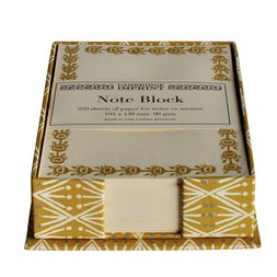 Note Holder in Selvedge Mustard