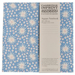 Square Lined Notebook in Milky Way Blue and Pink
