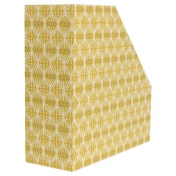 Cambridge Imprint Magazine File in Selvedge Mustard