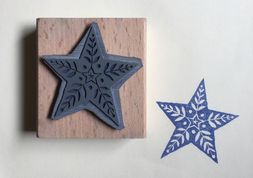 Printing Block Star with Leaves