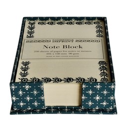 Note Holder in Little Stars Petrol