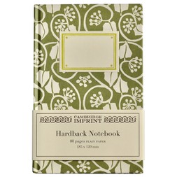 Hardback Notebook Small Ivy Stripe Sage Green
