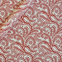 Patterned Paper Seaweed Paisley Crimson