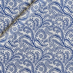 Patterned Paper Seaweed Paisley Prussian Blue