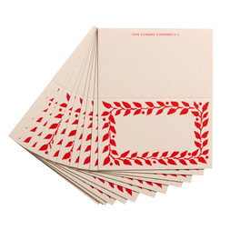 Pack of Twelve Tomato Place Cards