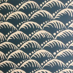 Patterned Paper Wave Indigo