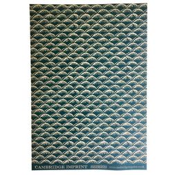 Patterned Paper Wave Indigo