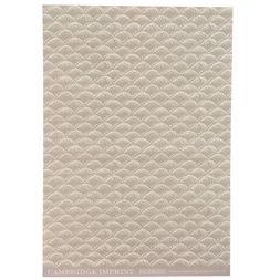 Patterned Paper Wave Pearl Grey