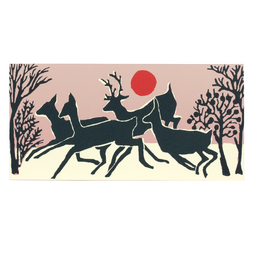 Running of the Deer Card