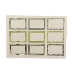 18 Small Self-Adhesive Labels Green