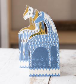 Parade of Horses Double-sided Concertina Cards