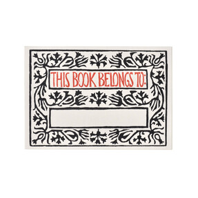 Twelve Bookplates Arabesque Border