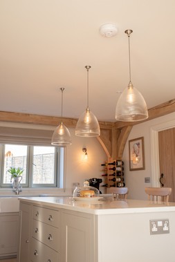 XL skinny ribbed Ledbury pendant lights