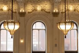 The Grand Hotel Birmingham antique lighting restoration project