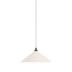 Fritz Fryer White Hay Coolie Pendant Light