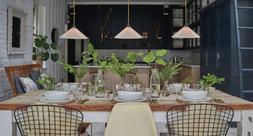 Fritz Fryer Hay Coolie Pendant Light In White