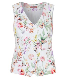 Beautiful Butterfly Linen Blend Waistcoat £48