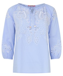 Blue Skies Embroidered Top £50