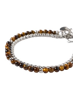 Mens Brown Beaded Chain Bracelet, £20 1