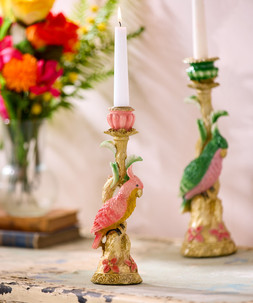 Opulent Rosy Bird Candle Holder £36